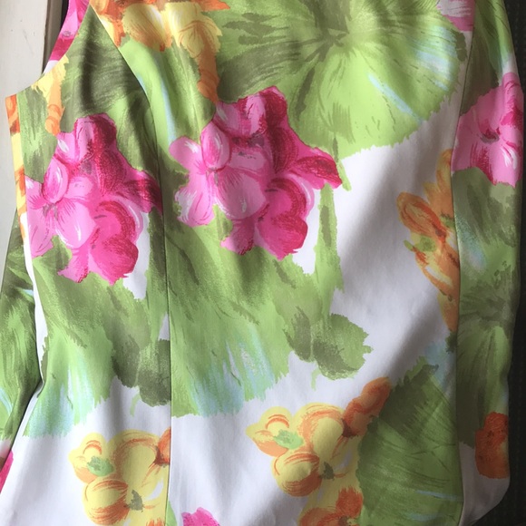 WORTH FLORAL SILK  DRESS - Picture 6 of 7